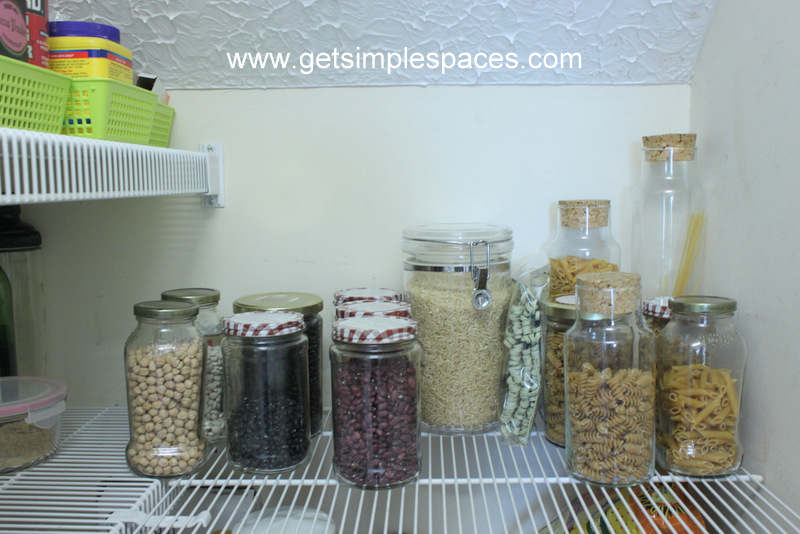 Pantry Storage With Glass Jars Get Simple Spaces