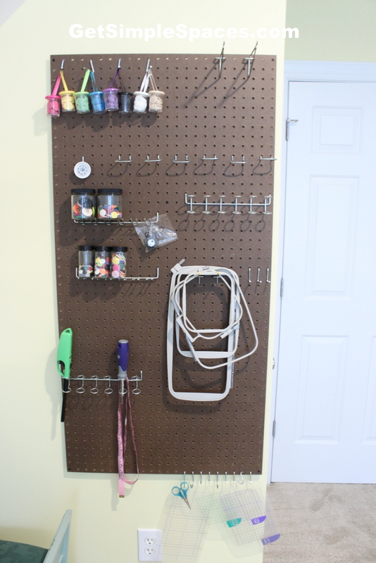 organized sewing room